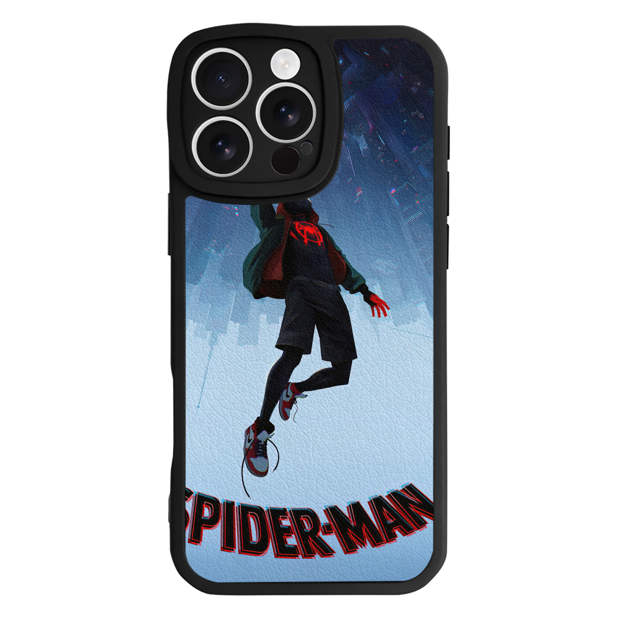（画像用） Spider Man スパイダーマン 【iPhone 16シリーズ対応】シリコンスマホケース（レザー調） 材質：シリコン